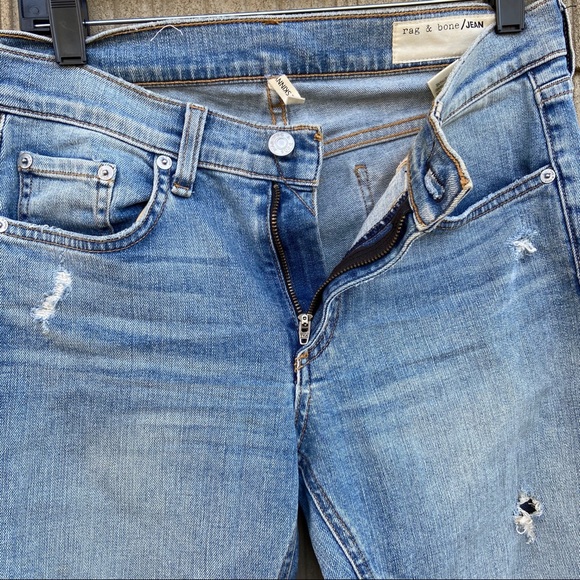 Rag & Bone Ankle Skinny Distressed Jeans - Picture 3 of 7